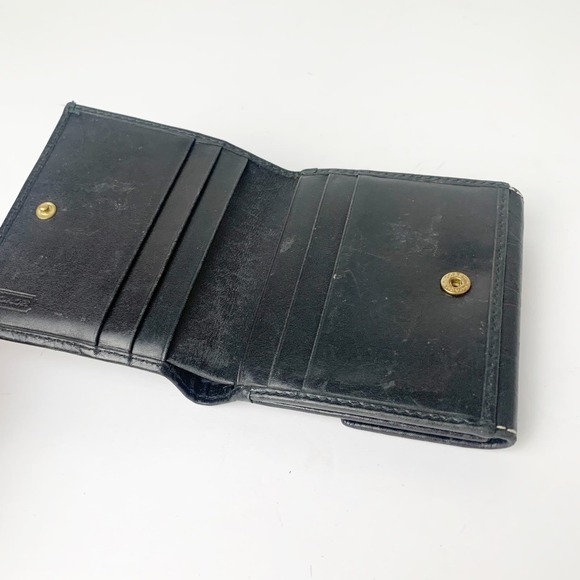 Coach Black Pockets Leather Wallet - Picture 5 of 7
